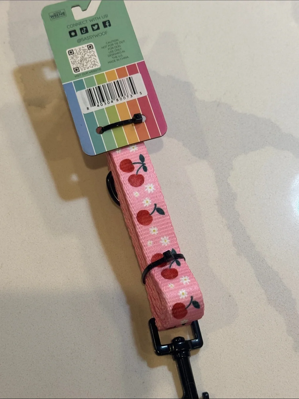 Sassy Woof pink leash